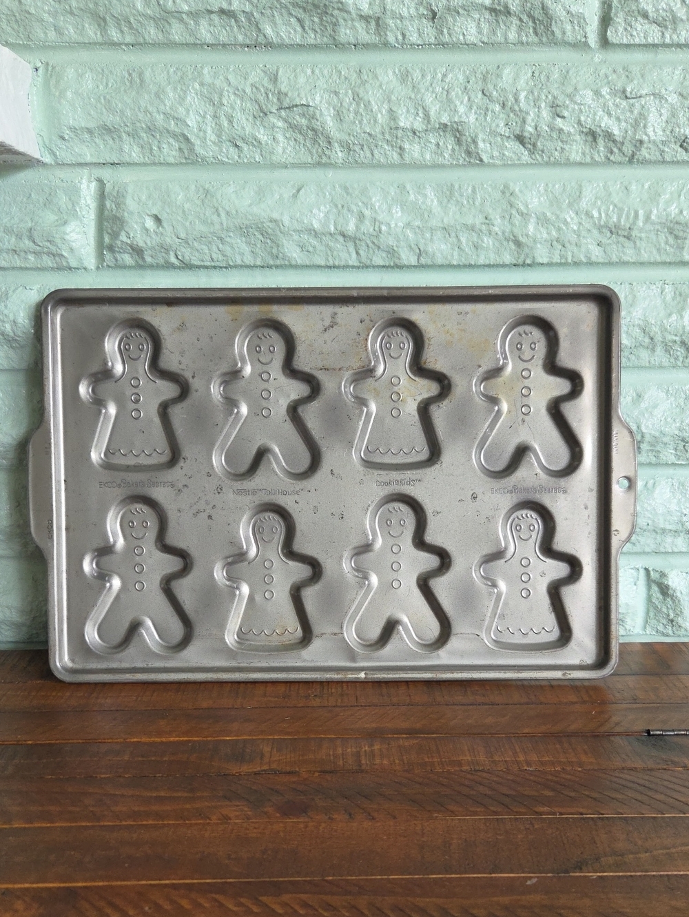 Vintage Nestle Metal Gingerbread Cookie Pan